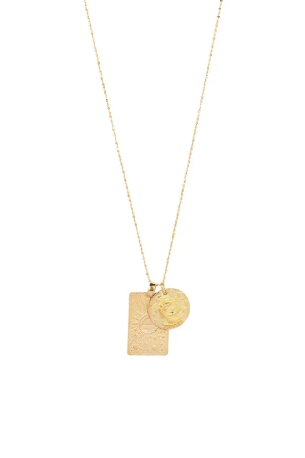 Gold Pisces Stargazer Zodiac Necklace Shop