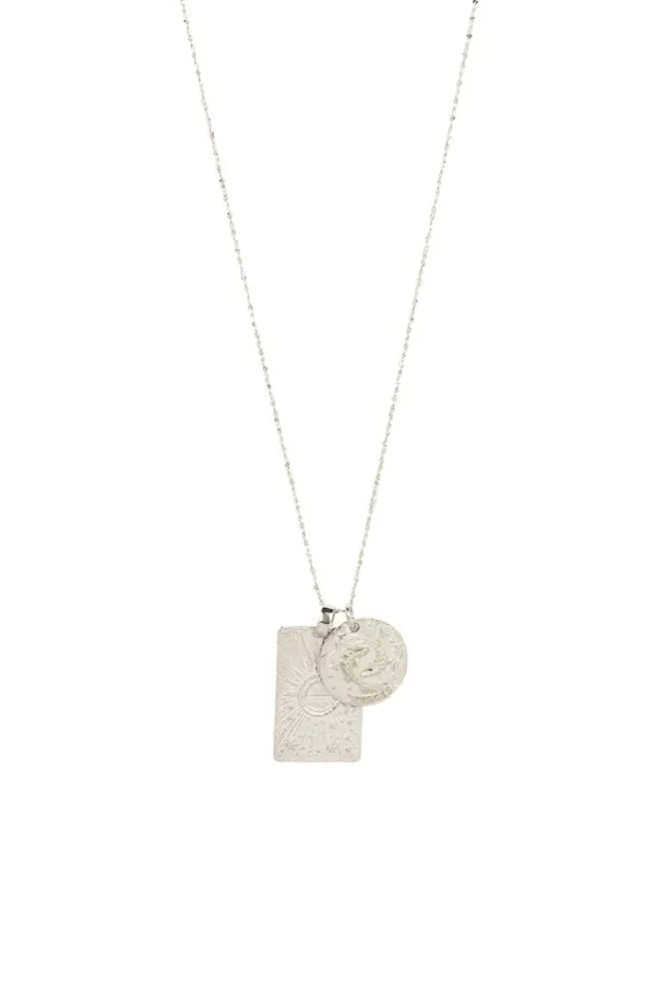 Silver Pisces Stargazer Zodiac Necklace Flash Sale