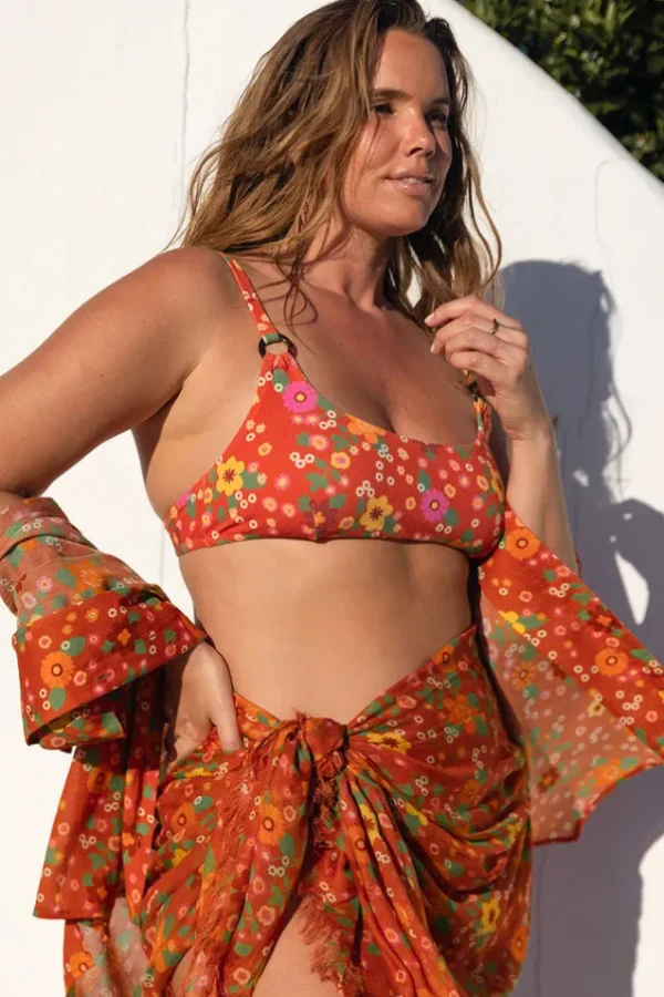 Retro Pomelia Ring Scoop Top Hot