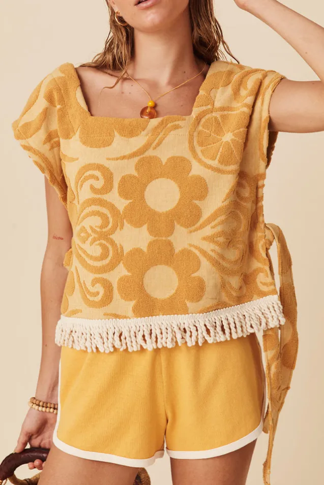 pomelia_terry_throw_over__4-2.webp Mustard Pomelia Terry Throw Over Top Sale