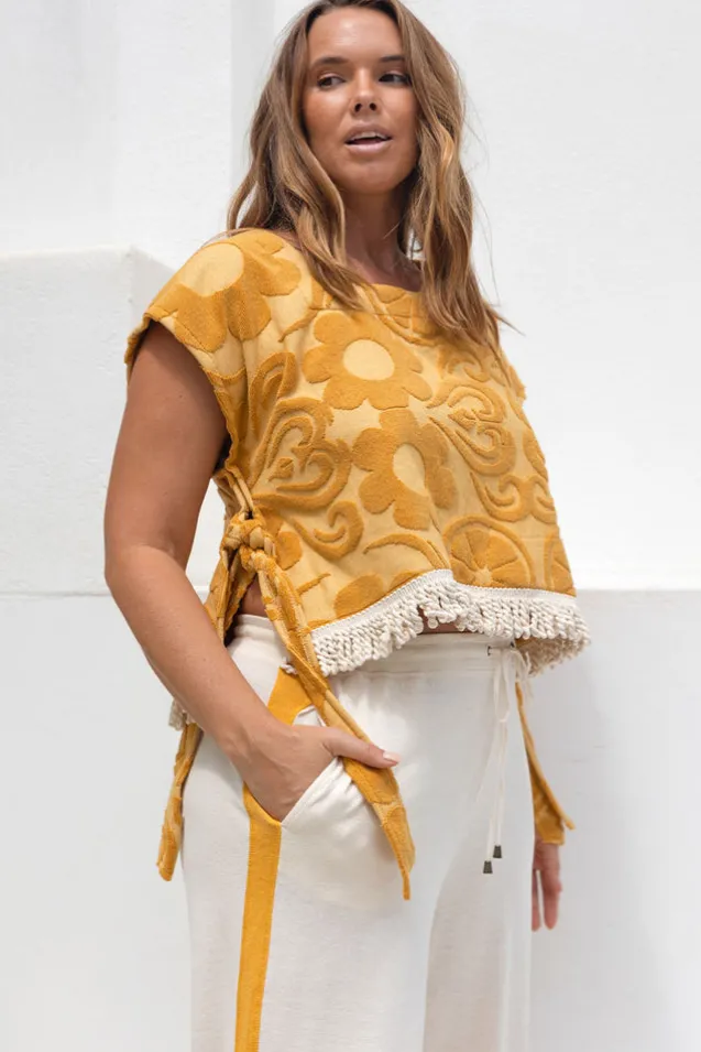 pomelia_terry_throw_over__7-2.webp Mustard Pomelia Terry Throw Over Top Sale