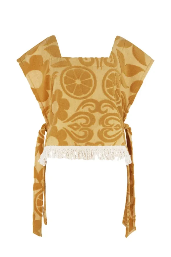Mustard Pomelia Terry Throw Over Top Shop
