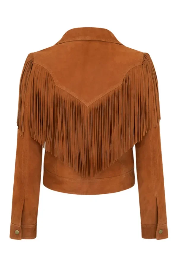 Tobacco Rider Suede Tassel Jacket Fashion