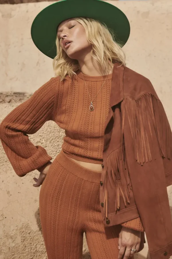 Tobacco Rider Suede Tassel Jacket Fashion