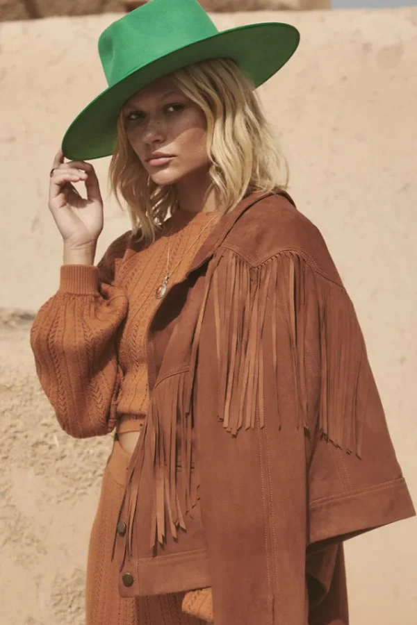 Tobacco Rider Suede Tassel Jacket Fashion