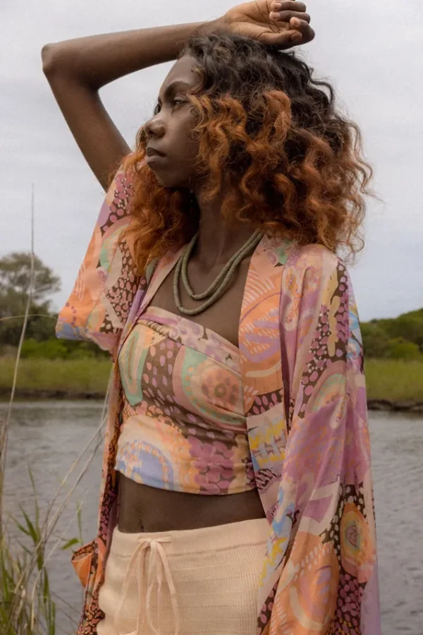 Brown Ochre Rita Travel Scarf Clearance