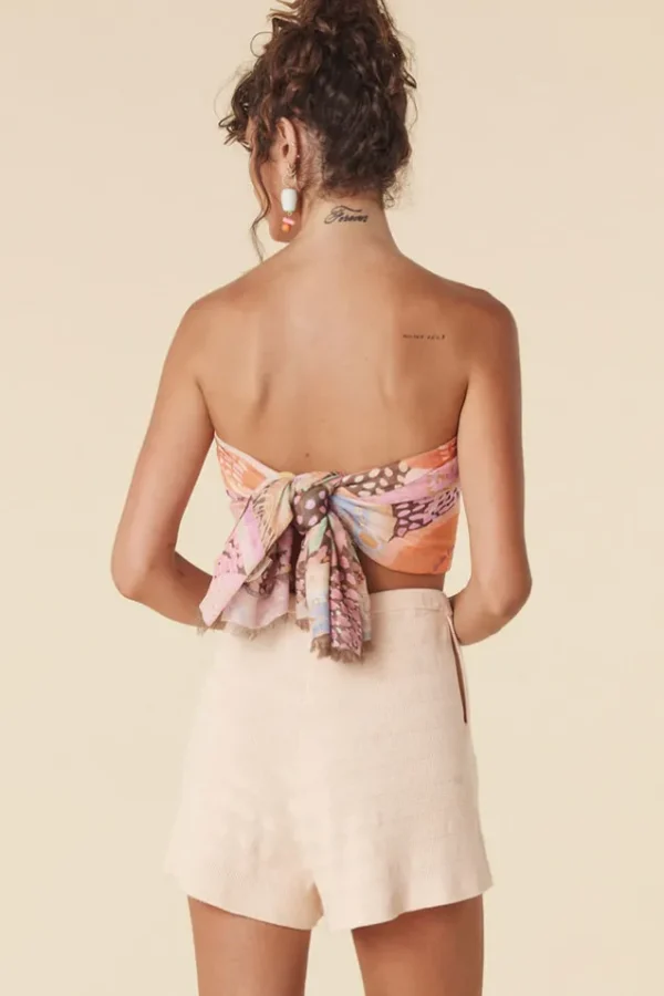 Brown Ochre Rita Travel Scarf Clearance