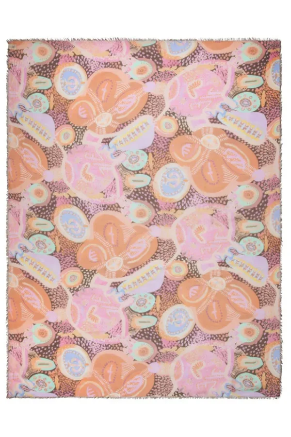 Brown Ochre Rita Travel Scarf Clearance