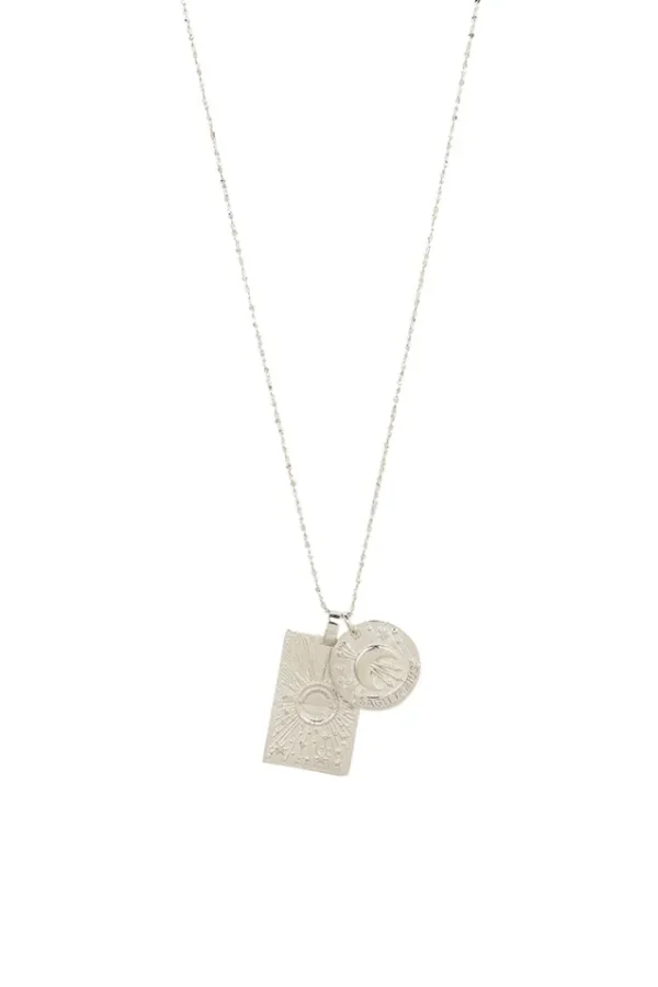 Silver Sagittarius Stargazer Zodiac Necklace Outlet