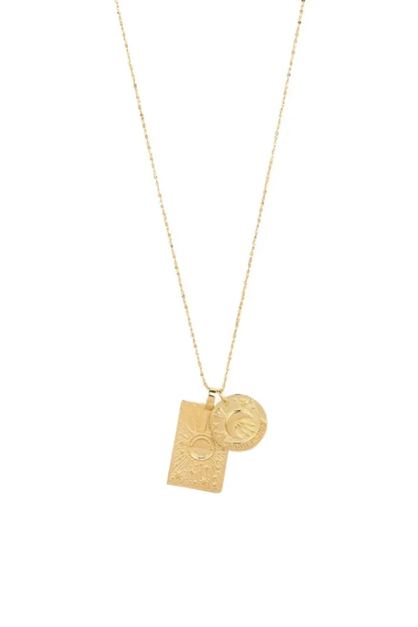 Gold Sagittarius Stargazer Zodiac Necklace Discount