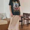Sand Saint Lucia Bias Skirt New