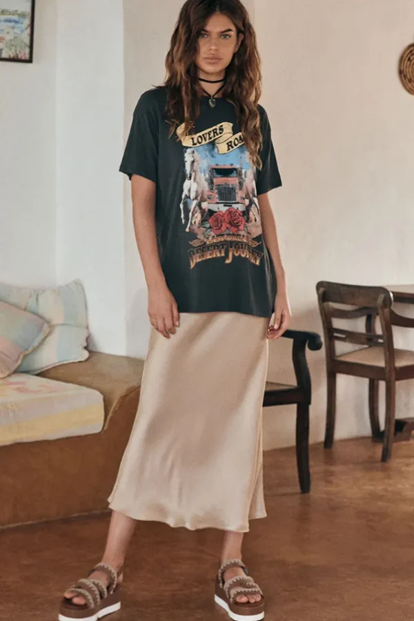 Sand Saint Lucia Bias Skirt New