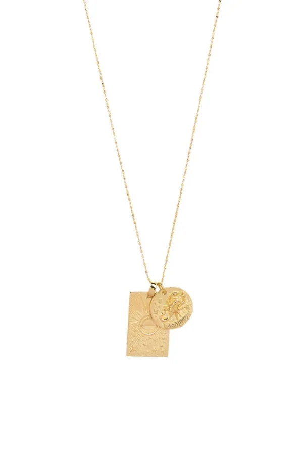 Gold Scorpio Stargazer Zodiac Necklace Store