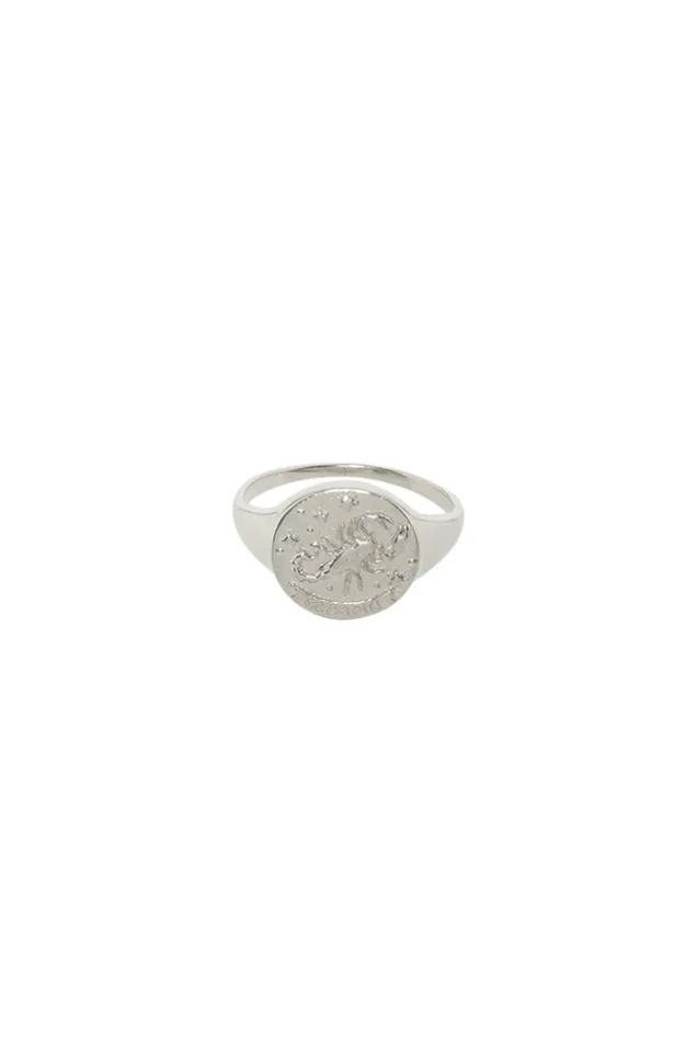 scorpio_stargazer_zodiac__1.webp Sterling Silver Scorpio Stargazer Zodiac Ring Store