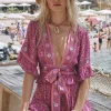 Fuchsia Sienna Cropped Blouse Sale