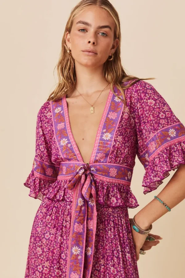 Fuchsia Sienna Cropped Blouse Fashion