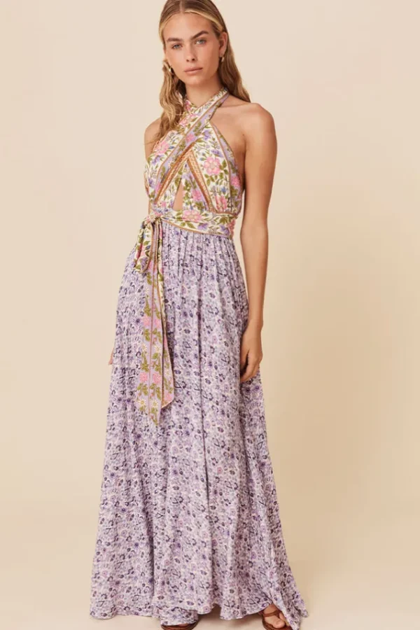 Lilac Sienna Halter Maxi Dress Cheap