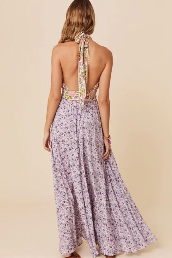 Lilac Sienna Halter Maxi Dress Cheap