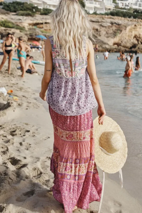 Fuchsia Sienna Maxi Skirt Shop