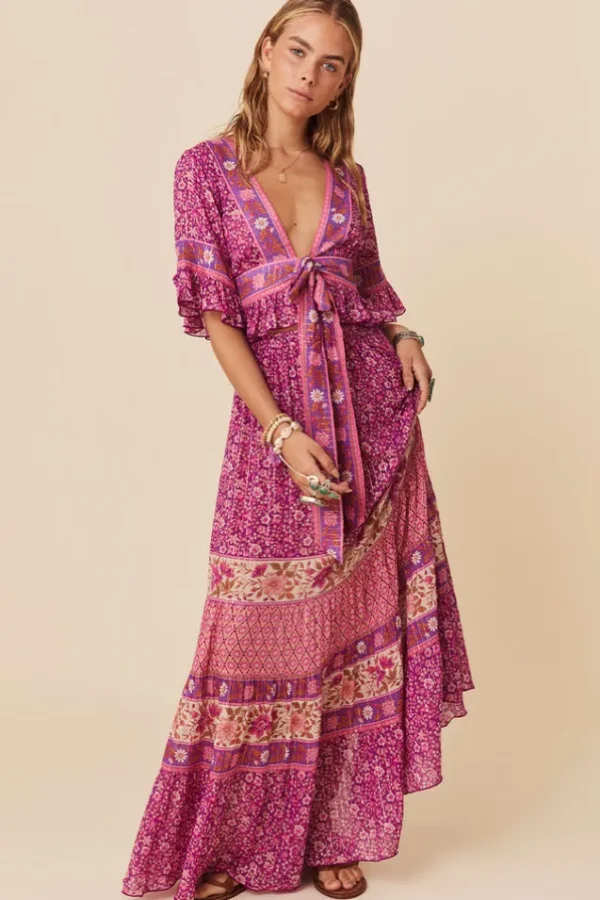 Fuchsia Sienna Maxi Skirt Shop