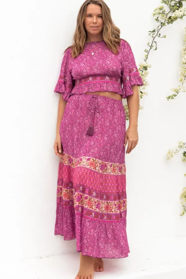 Fuchsia Sienna Maxi Skirt Shop