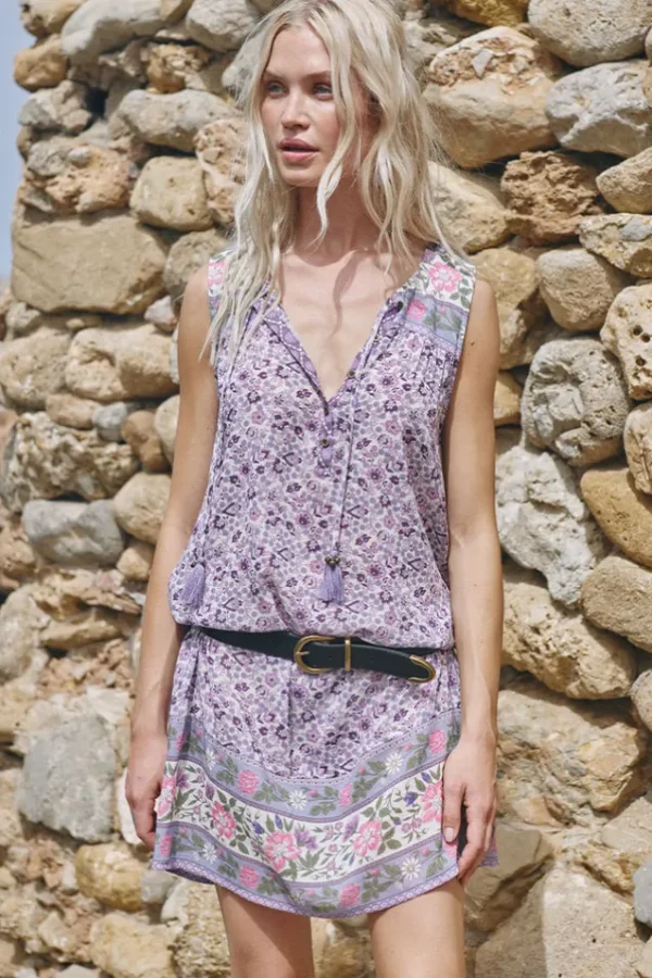 Lilac Sienna Sleeveless Tunic Dress Online