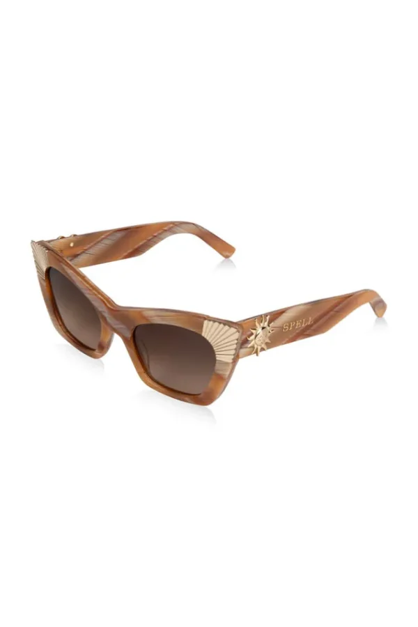 Tan Feather Sunshine With Double Brown Gradient Lens Sale