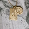Gold Taurus Stargazer Zodiac Necklace Cheap