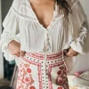 White Teodora Blouse Best Sale
