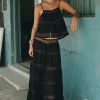 Black Teodora Maxi Skirt Clearance