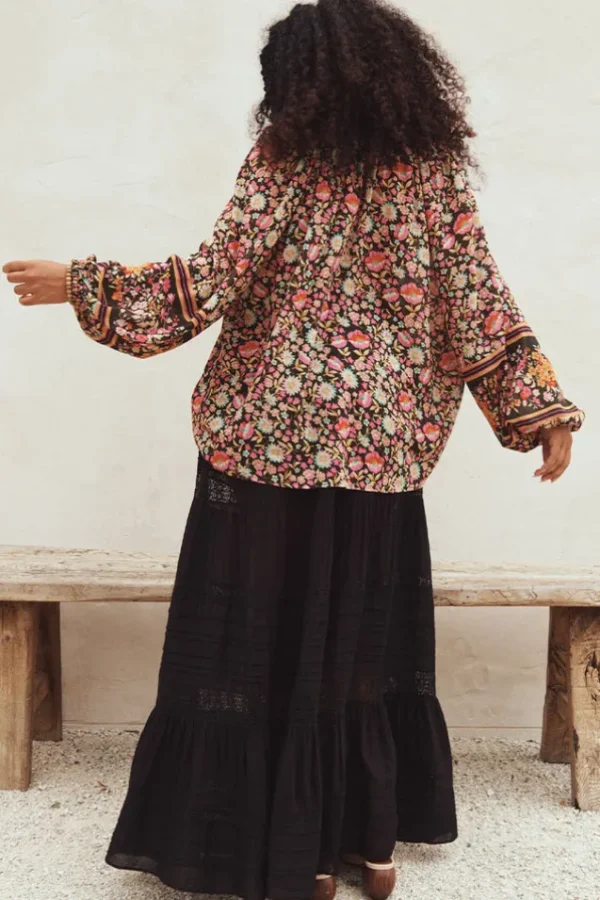 Black Teodora Maxi Skirt Best Sale