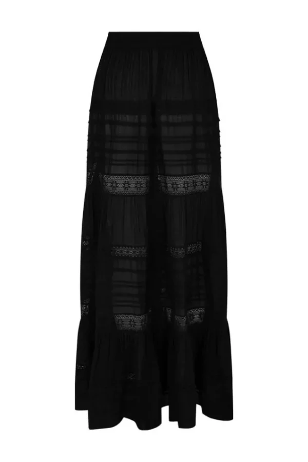 Black Teodora Maxi Skirt Outlet