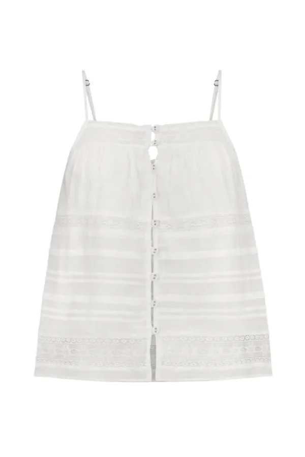 White Teodora Strappy Top Flash Sale