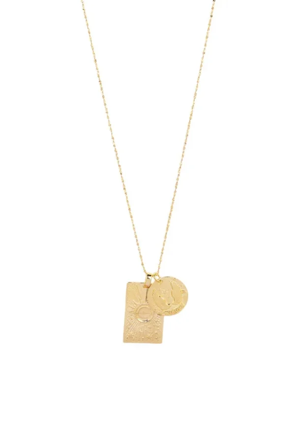 Gold Virgo Stargazer Zodiac Necklace Hot