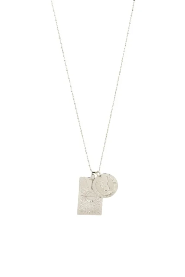 Silver Virgo Stargazer Zodiac Necklace Discount