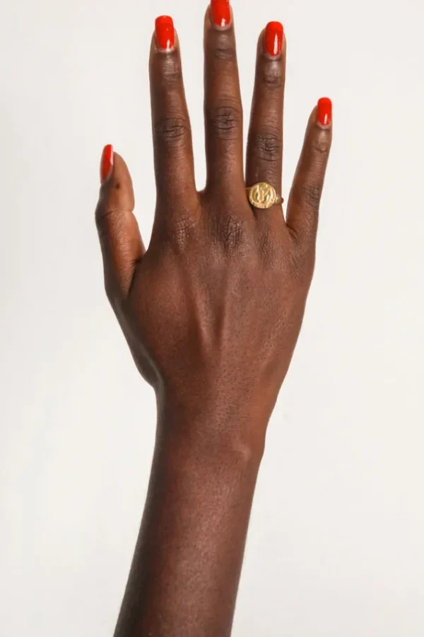 Gold Virgo Stargazer Zodiac Ring Hot